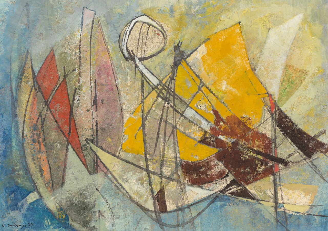 Auf diesem Bild ist das folgende Kunstwerk zu sehen: Wilhelm Imkamp. Ohne Titel. 1974.