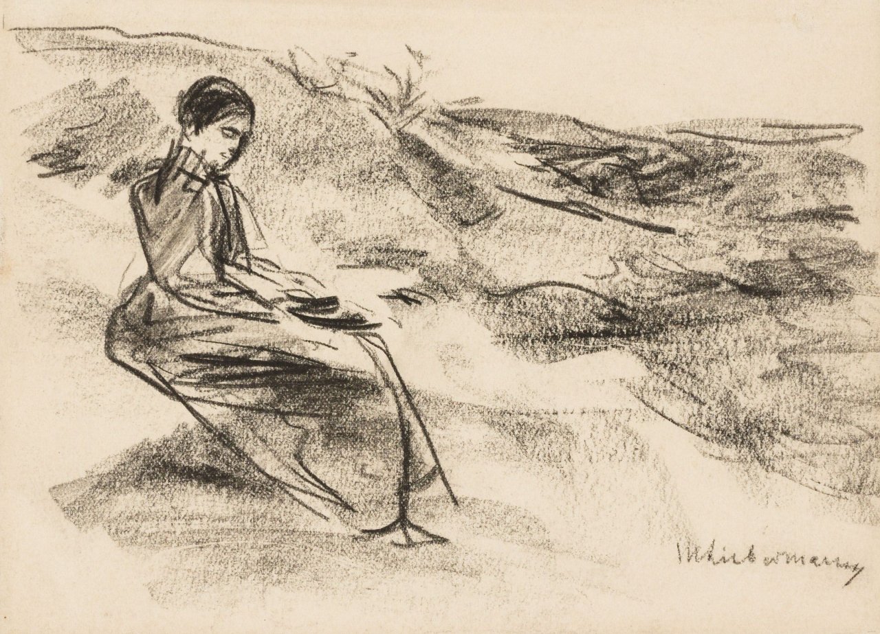 This picture shows the following artwork: Max Liebermann. In den Dünen. Circa 1894.