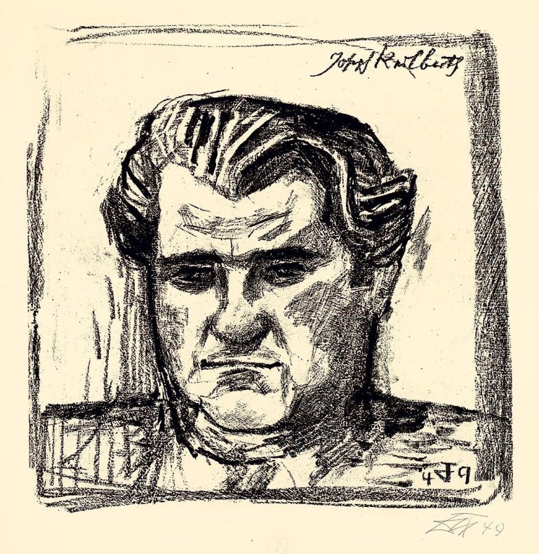 Auf diesem Bild ist das folgende Kunstwerk zu sehen: Otto Dix. „Bildnis Joseph Keilberth“. 1949.