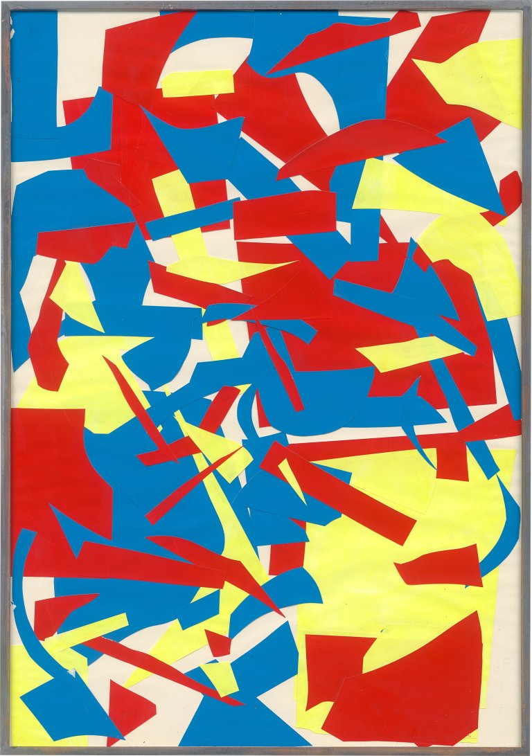 Auf diesem Bild ist das folgende Kunstwerk zu sehen: Imi Knoebel. Messerschnitte. 1978.