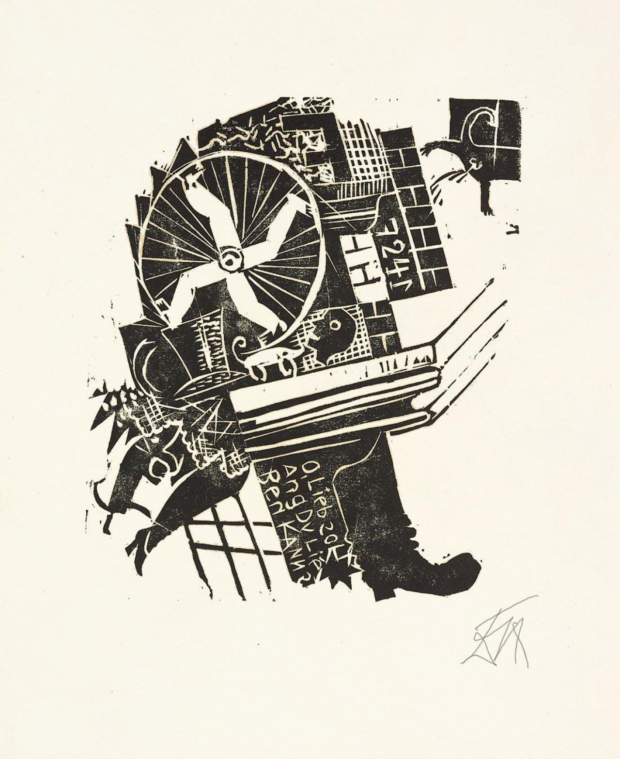 Auf diesem Bild ist das folgende Kunstwerk zu sehen: Otto Dix. „Lärm der Straße“. 1920.