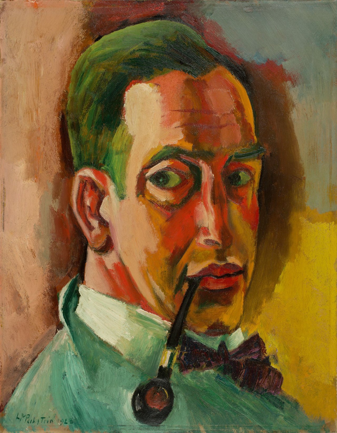 Auf diesem Bild ist das folgende Kunstwerk zu sehen: Max Pechstein. „Selbstbildnis“. 1923.