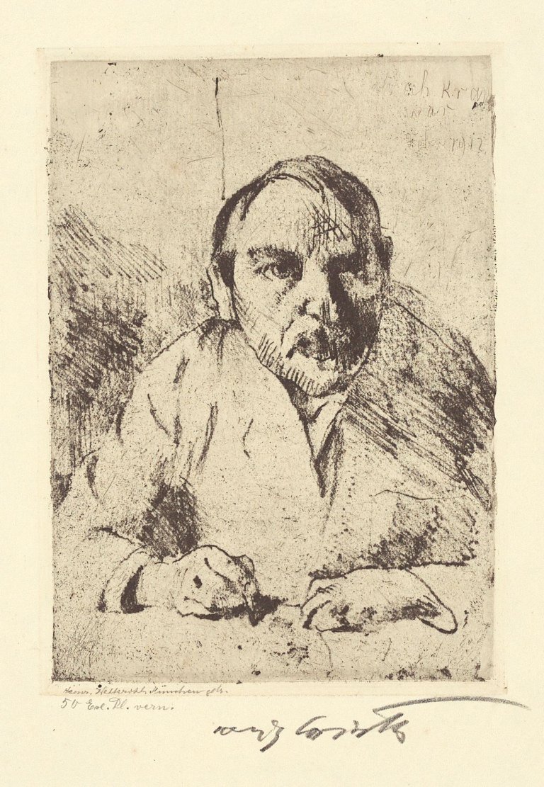 This picture shows the following artwork: Lovis Corinth. ”Selbstbildnis ‘Als ich krank war‘”. 1912.