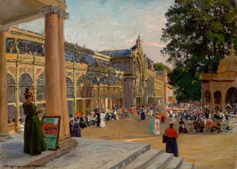 Auf diesem Bild ist das folgende Kunstwerk zu sehen: Friedrich Kallmorgen. „Marienbad“. 1899.