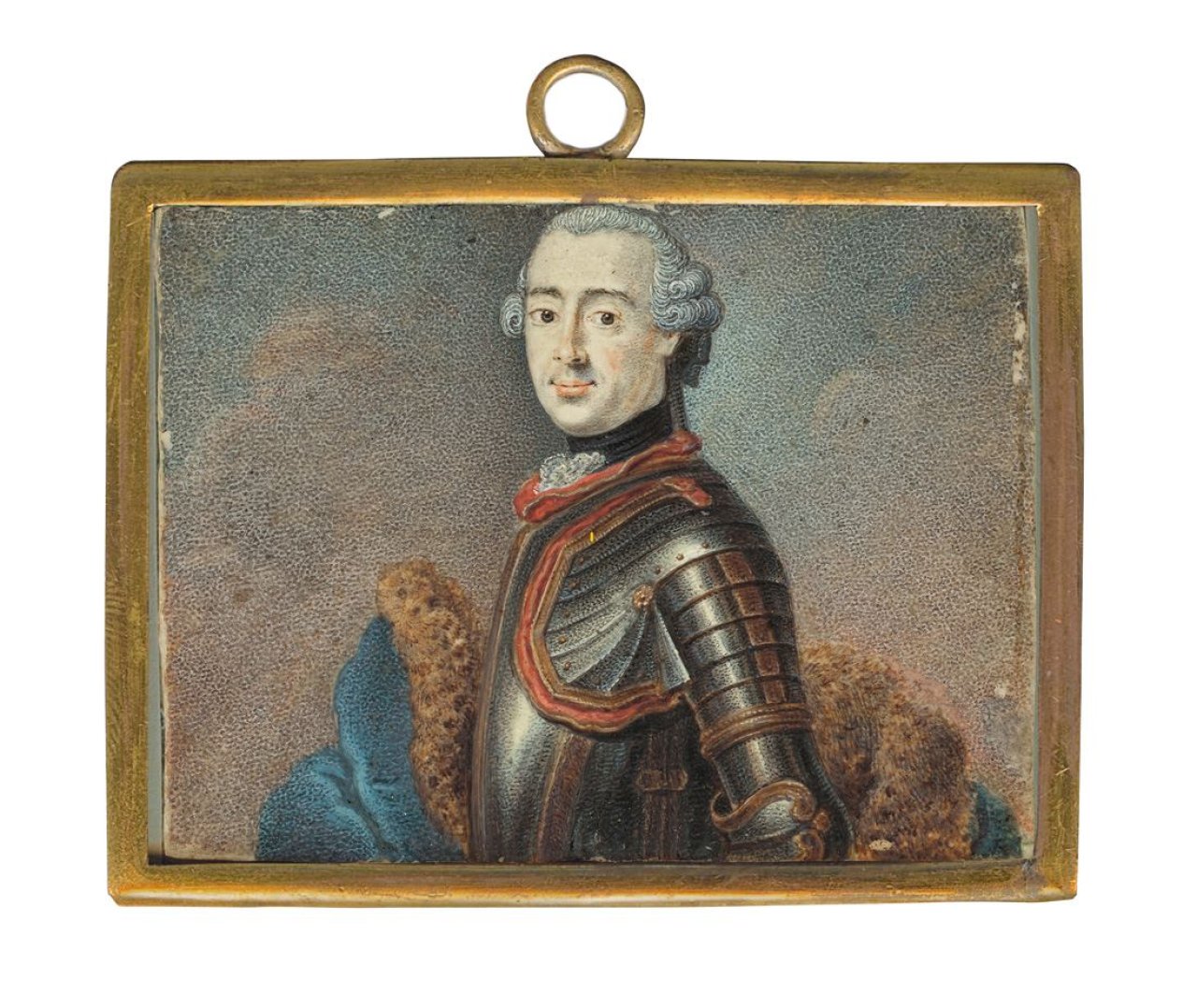 Auf diesem Bild ist das folgende Kunstwerk zu sehen: Anton Friedrich König (zugeschrieben). Prinz Heinrich von Preußen (?). Um 1760.