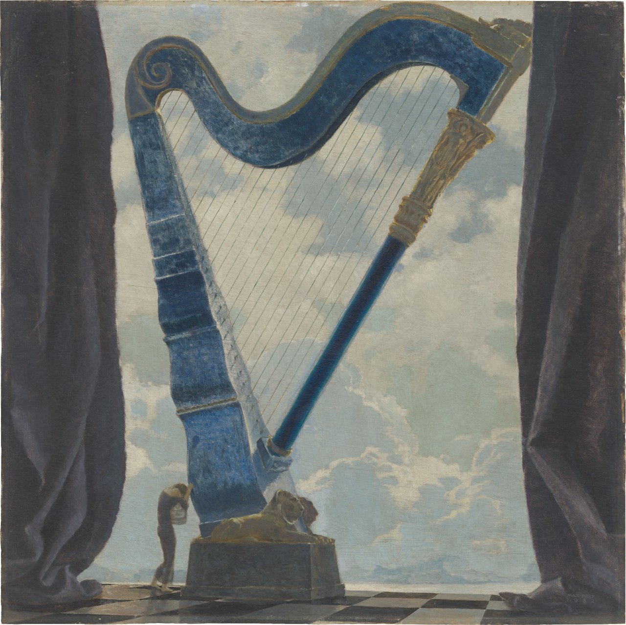 Auf diesem Bild ist das folgende Kunstwerk zu sehen: Max Frey. „Harfe“. 1932.