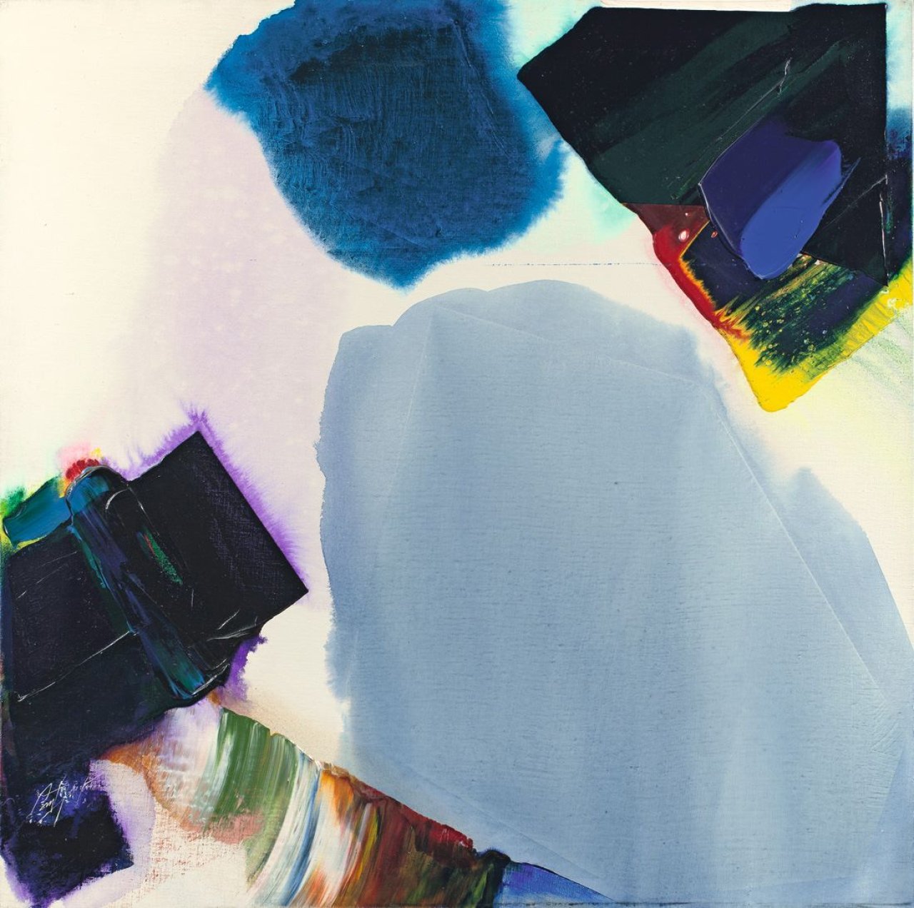 Auf diesem Bild ist das folgende Kunstwerk zu sehen: Paul Jenkins. „Phenomena Enigma Meets Three“. 1989/90.