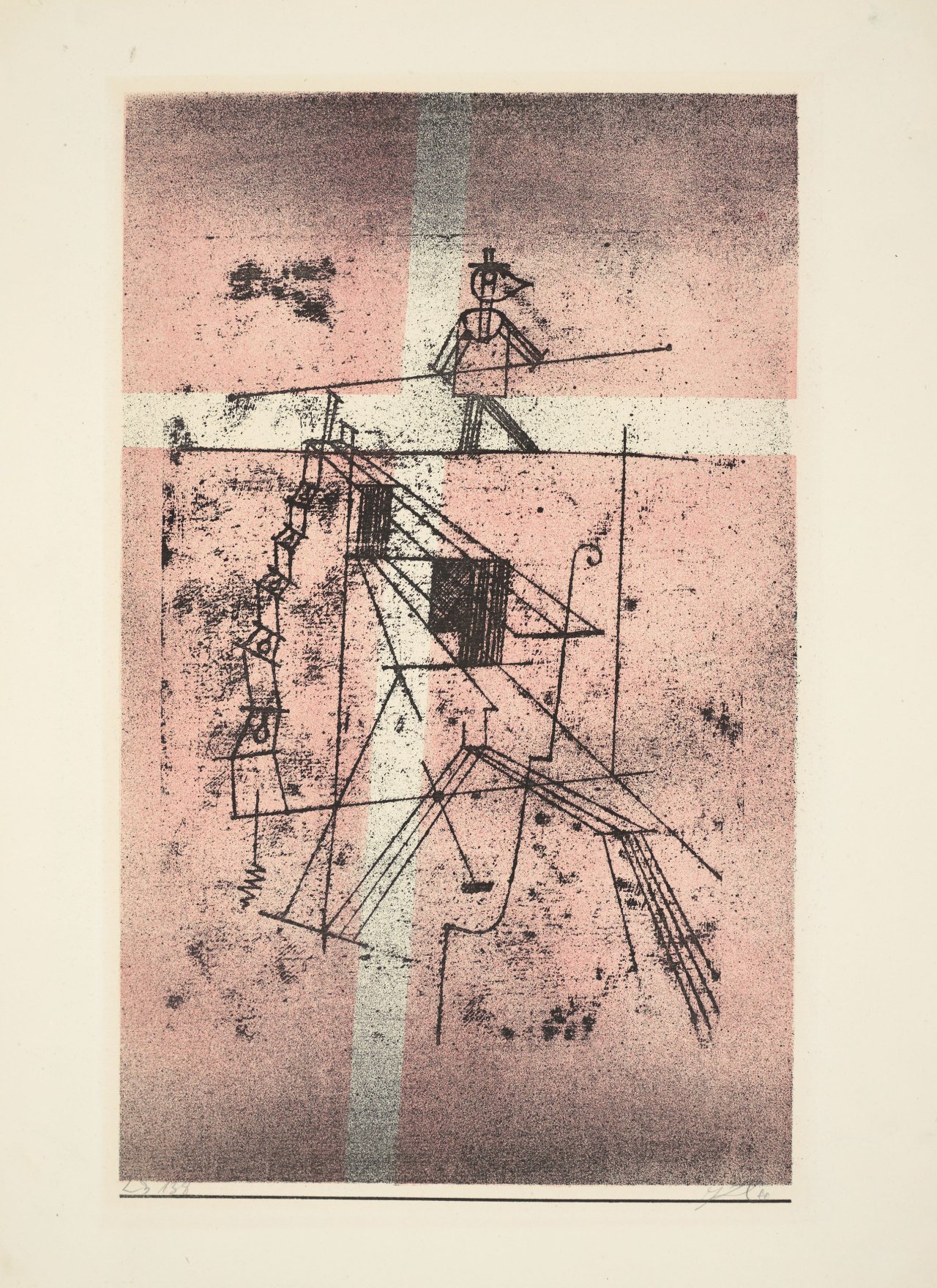 Auf diesem Bild ist das folgende Kunstwerk zu sehen: Paul Klee. „Seiltänzer“. 1923.