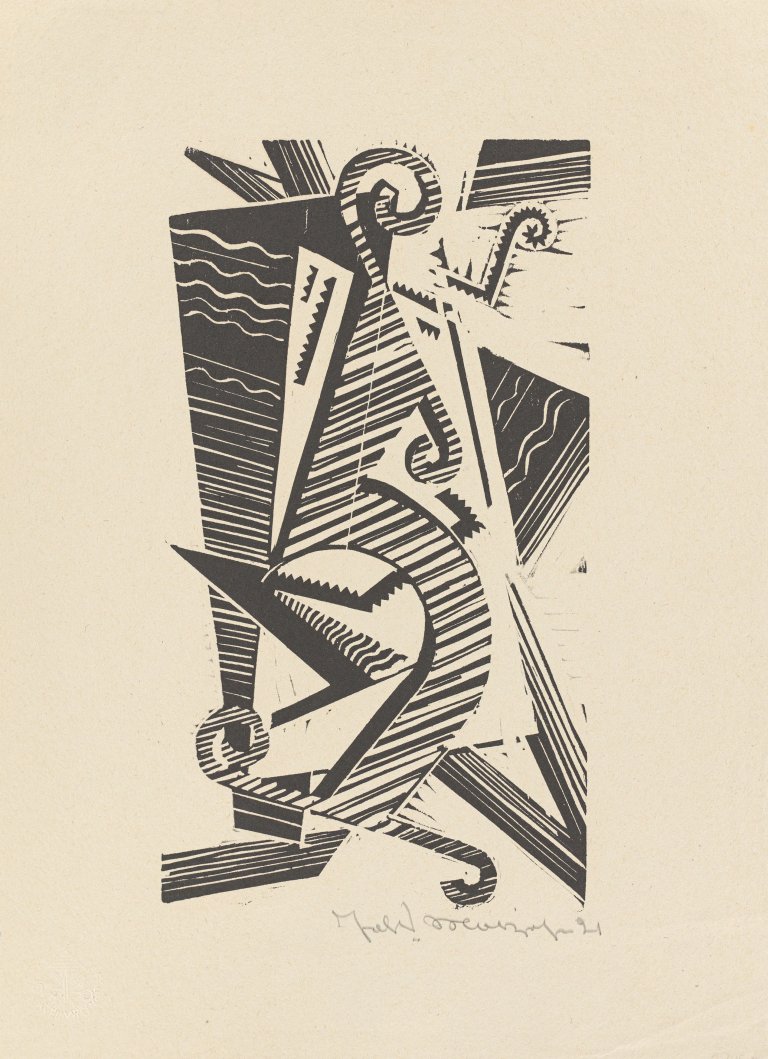 Auf diesem Bild ist das folgende Kunstwerk zu sehen: Johannes Molzahn. „Opus XXXIII“. 1921.