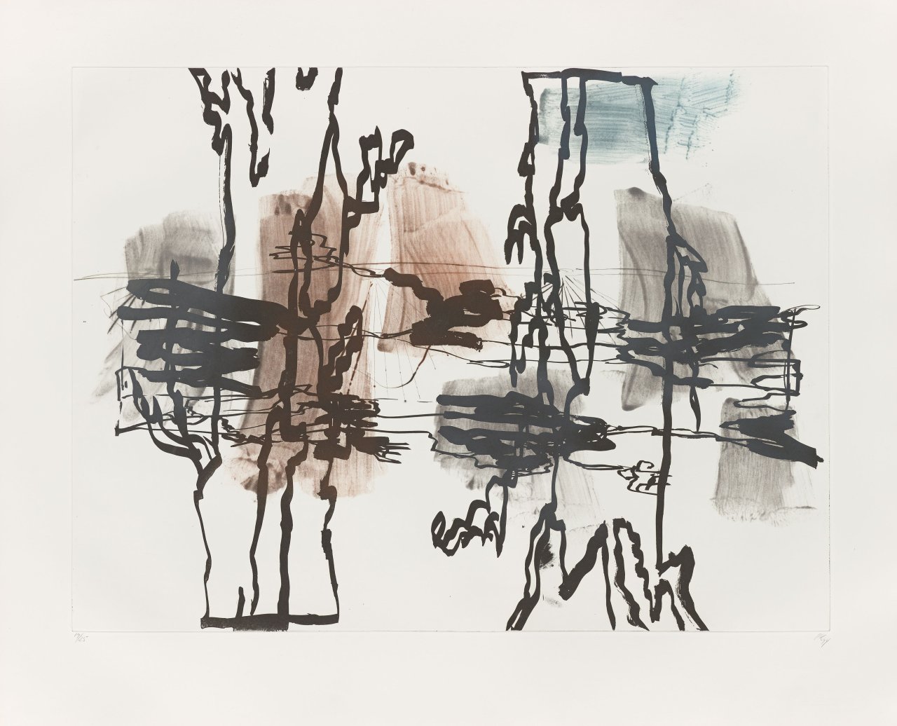 Auf diesem Bild ist das folgende Kunstwerk zu sehen: Per Kirkeby. „Ohne Titel“. 1994.