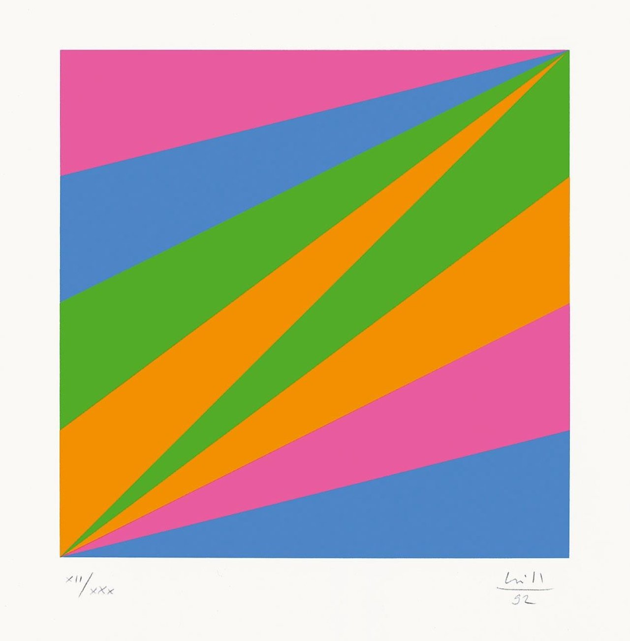 Auf diesem Bild ist das folgende Kunstwerk zu sehen: Max Bill. Ohne Titel. 1992.