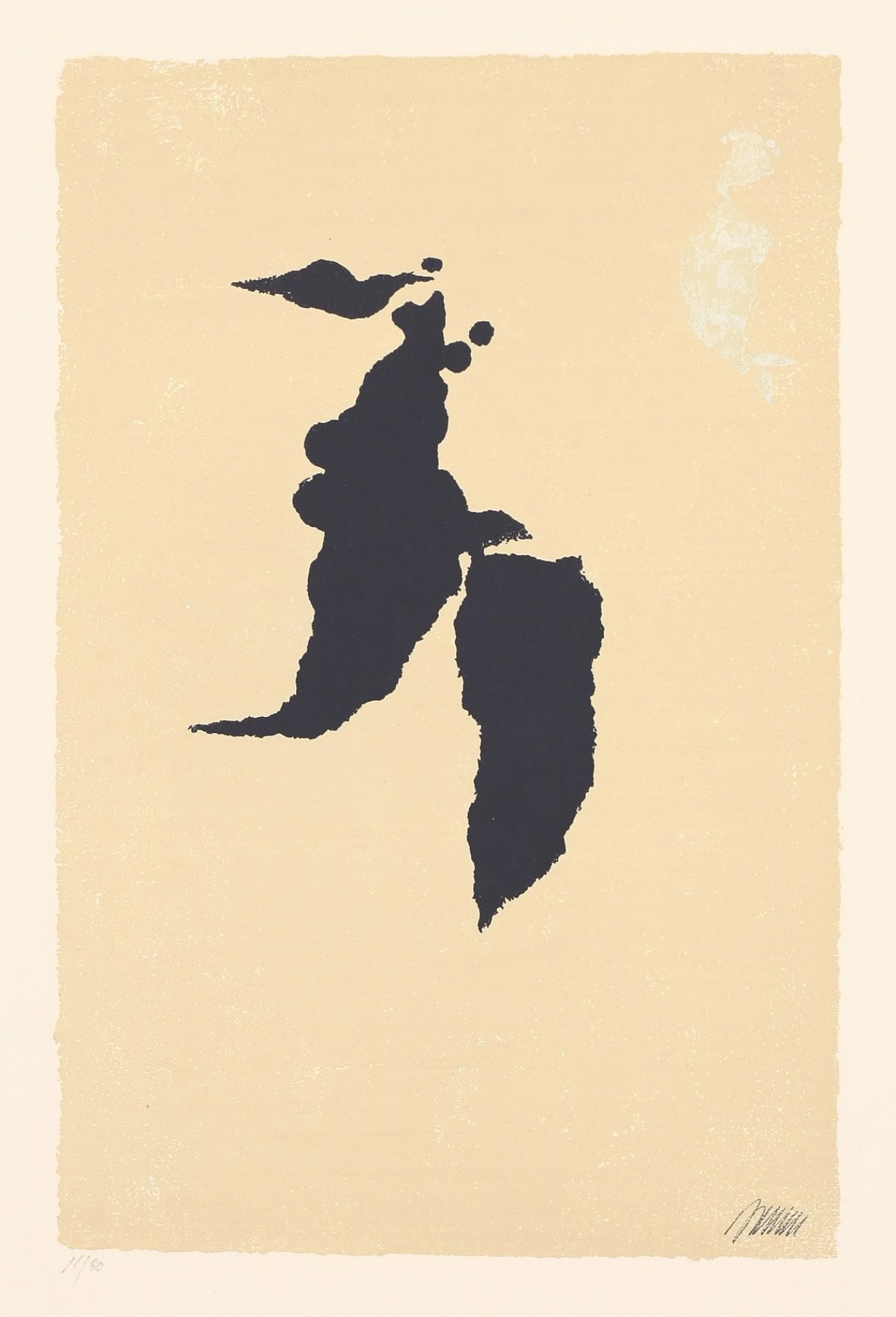 Auf diesem Bild ist das folgende Kunstwerk zu sehen: Willi Baumeister. „Tänzerin III“. 1954.