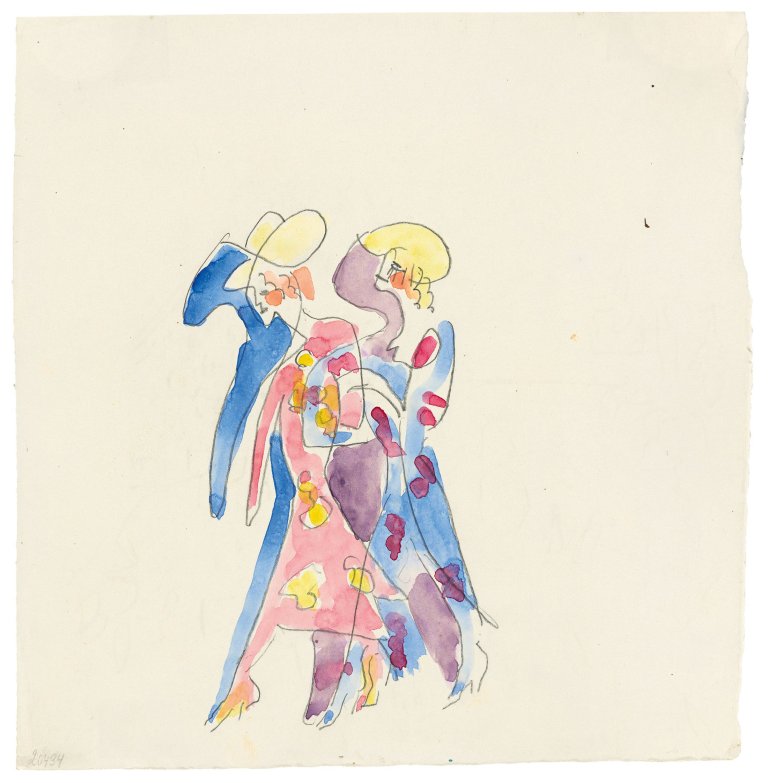 Auf diesem Bild ist das folgende Kunstwerk zu sehen: Ernst Ludwig Kirchner. Tänzerinnen.