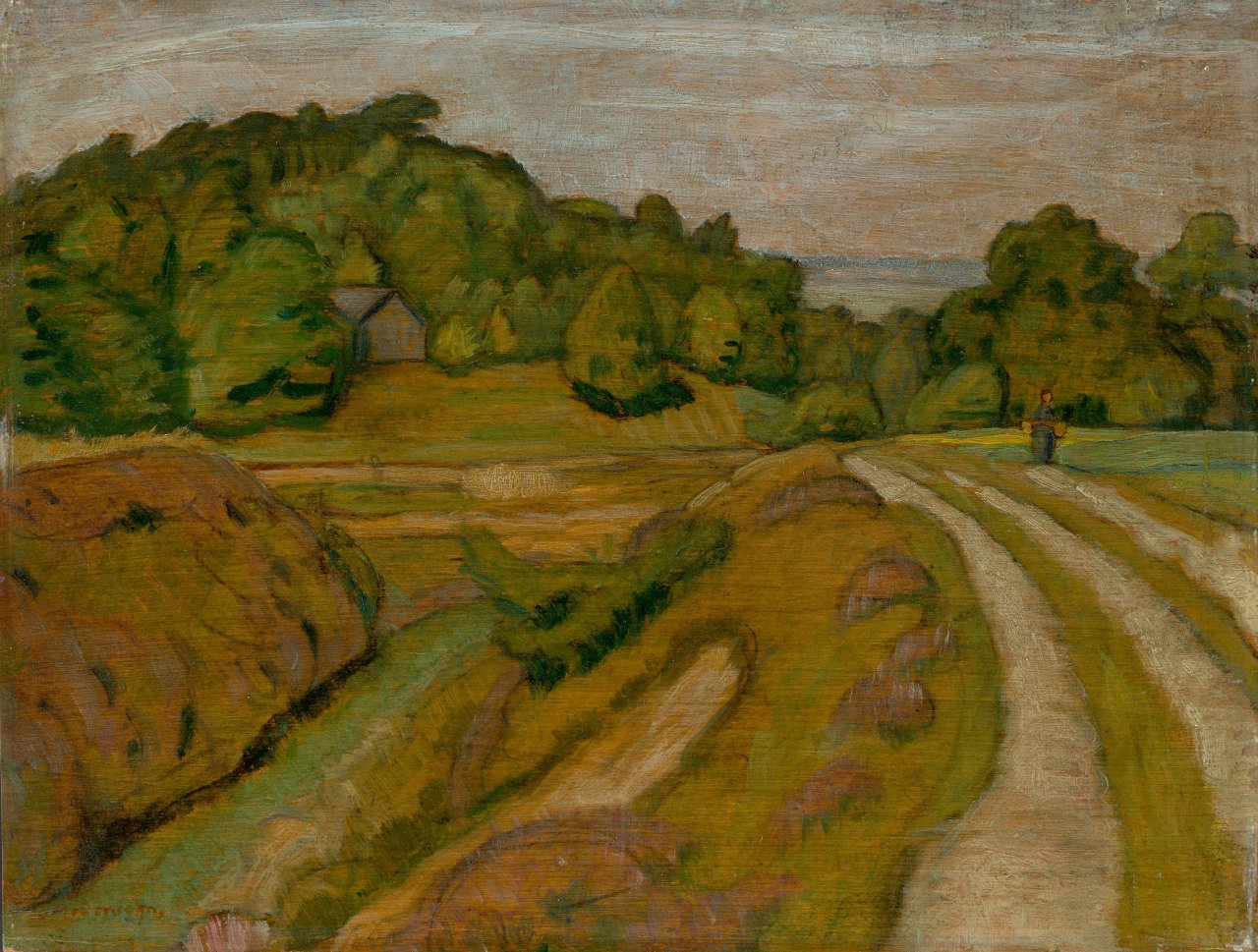 Auf diesem Bild ist das folgende Kunstwerk zu sehen: Otto Modersohn. „Weyerberg“. 1916.