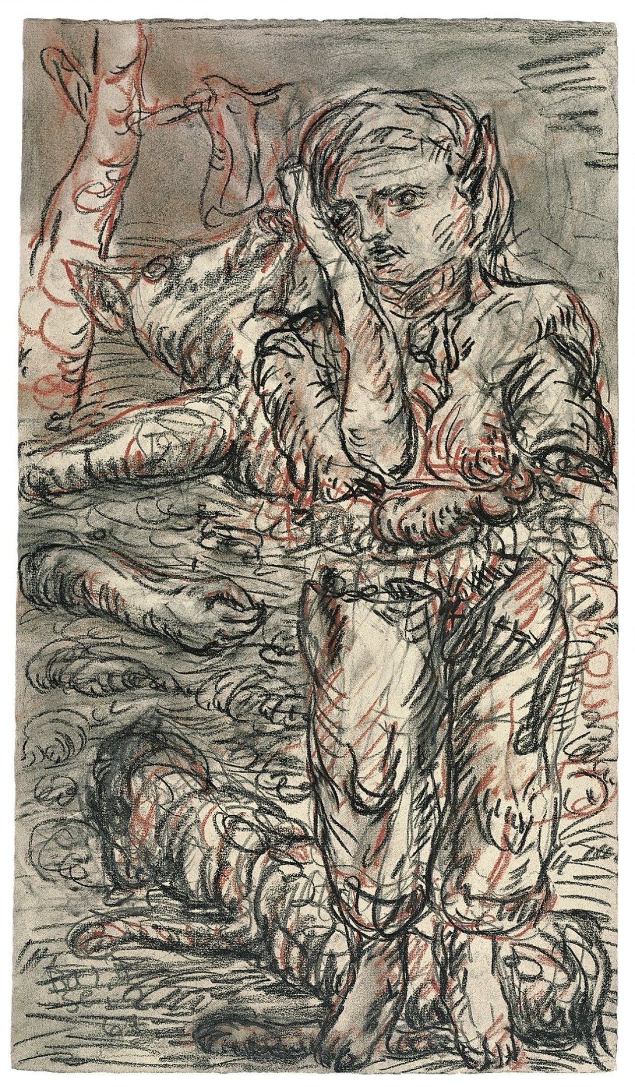 This picture shows the following artwork: Georg Baselitz. „Kullervos Füße“. 1967.