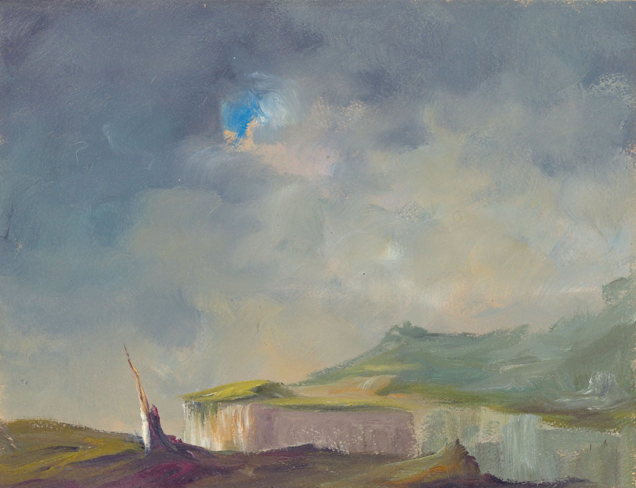Auf diesem Bild ist das folgende Kunstwerk zu sehen: Hermann Bachmann. Steilküste.