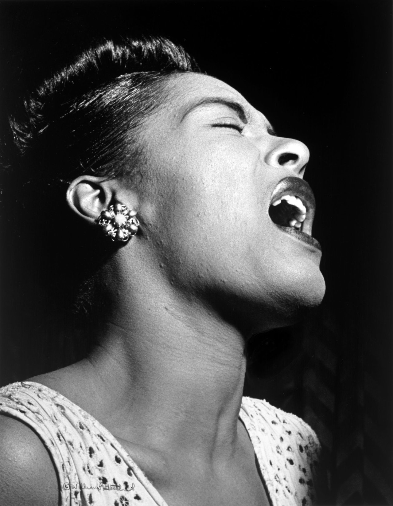 Auf diesem Bild ist das folgende Kunstwerk zu sehen: William P. Gottlieb. Billie Holiday, New York. 1947.