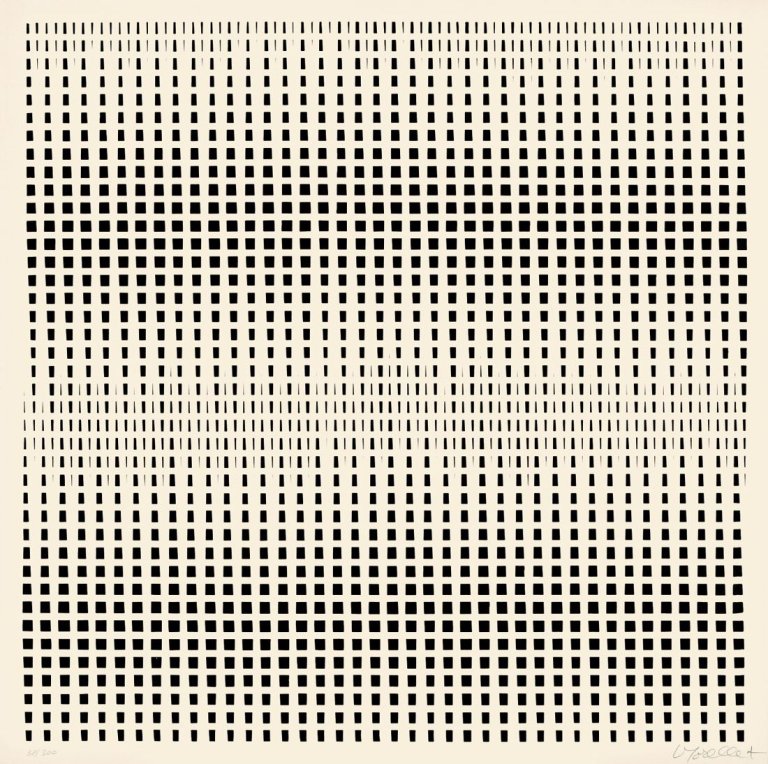 Auf diesem Bild ist das folgende Kunstwerk zu sehen: François Morellet. Ohne Titel.