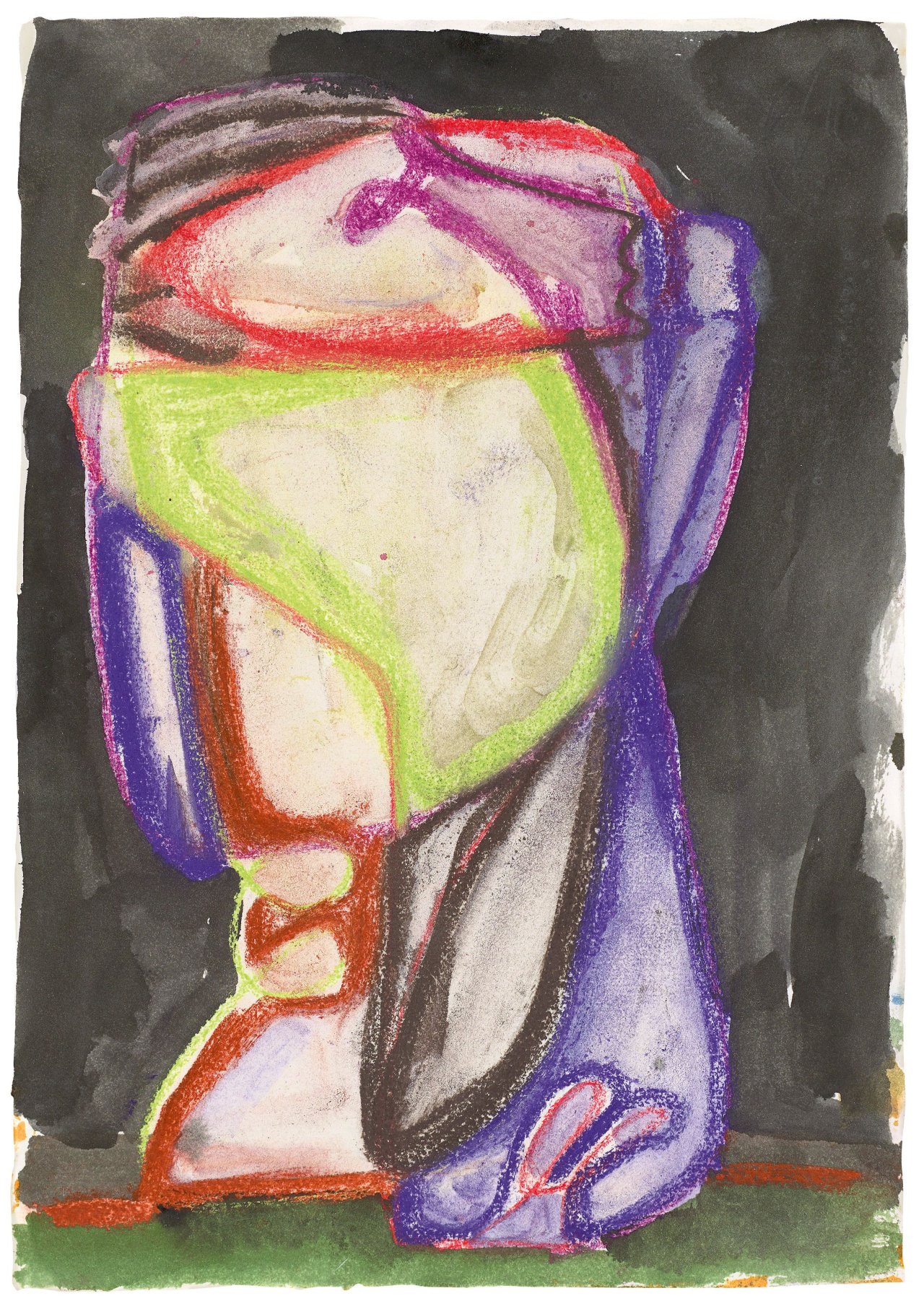 This picture shows the following artwork: Markus Lüpertz. Untitled.