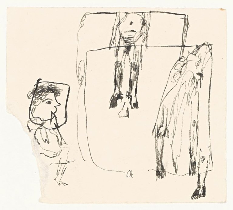 Auf diesem Bild ist das folgende Kunstwerk zu sehen: Gerhard Altenbourg. „Vorführung am Reck“.