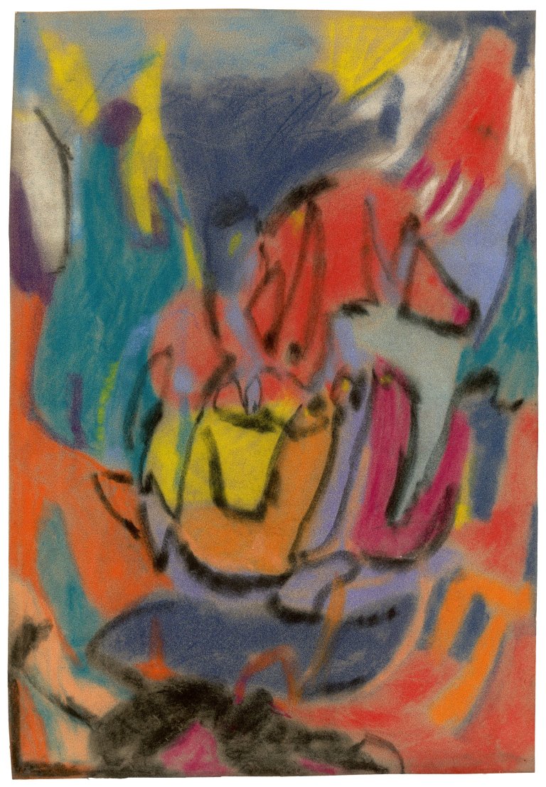Auf diesem Bild ist das folgende Kunstwerk zu sehen: Adolf Hölzel. Ohne Titel. 1930.