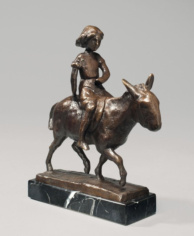 This picture shows the following artwork: August Gaul. „Eselreiterin“. 1913.
