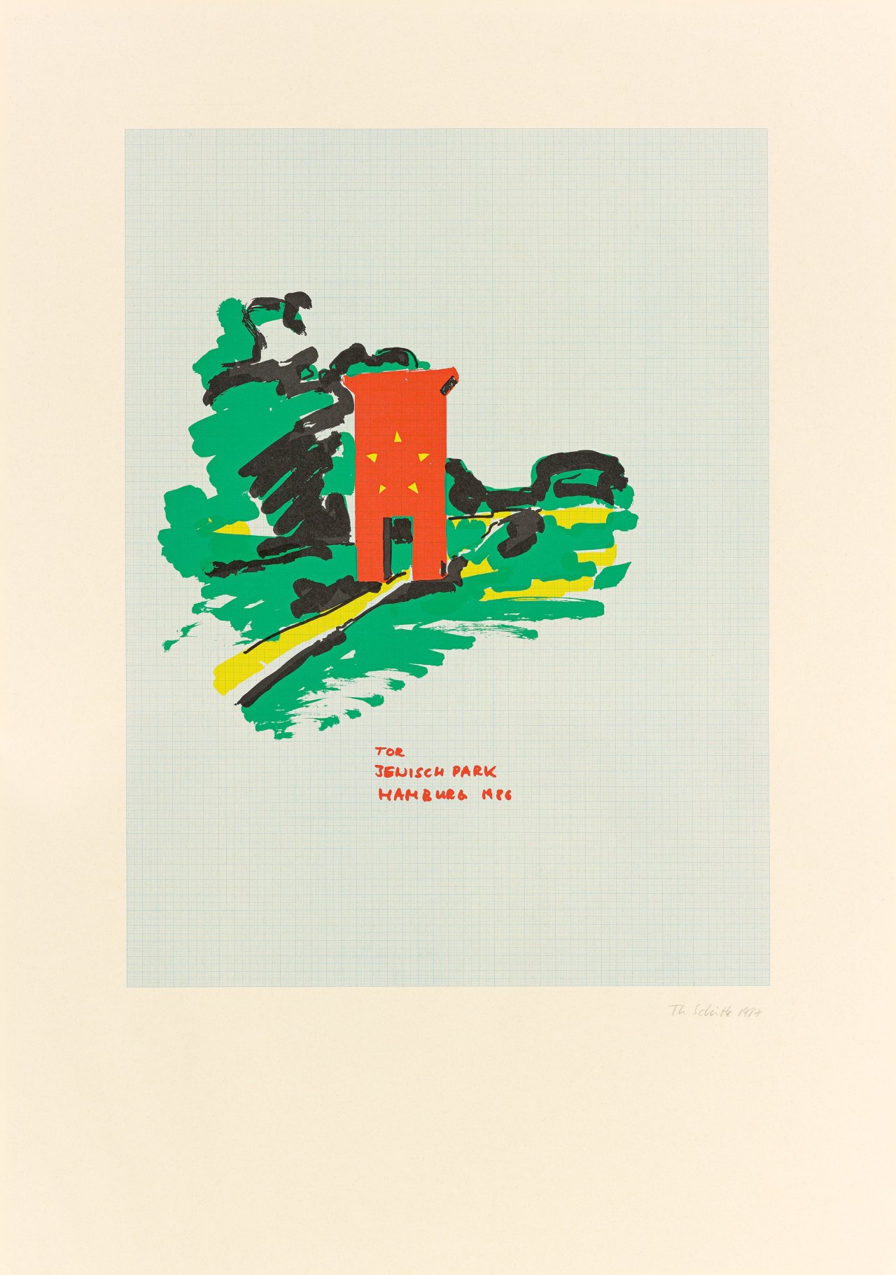 Auf diesem Bild ist das folgende Kunstwerk zu sehen: Thomas Schütte. „FÜR AUSSEN. ZEHN GROSSE STÜCKE“. 1987.