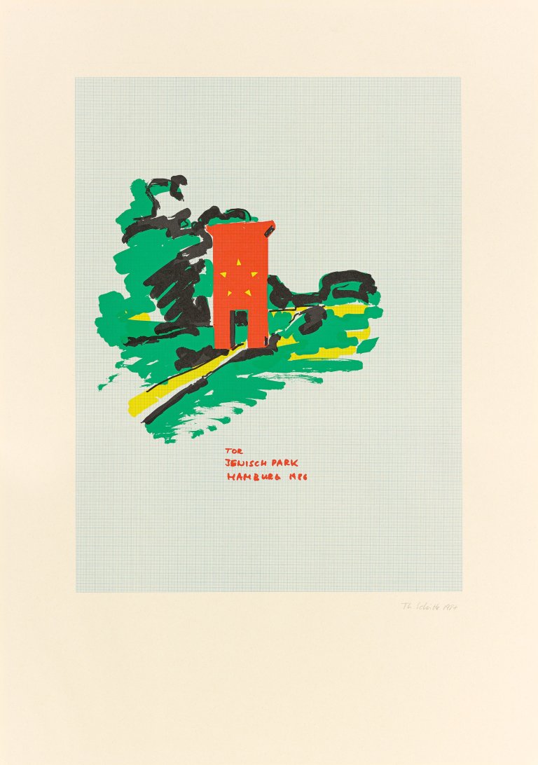 Auf diesem Bild ist das folgende Kunstwerk zu sehen: Thomas Schütte. „FÜR AUSSEN. ZEHN GROSSE STÜCKE“. 1987.