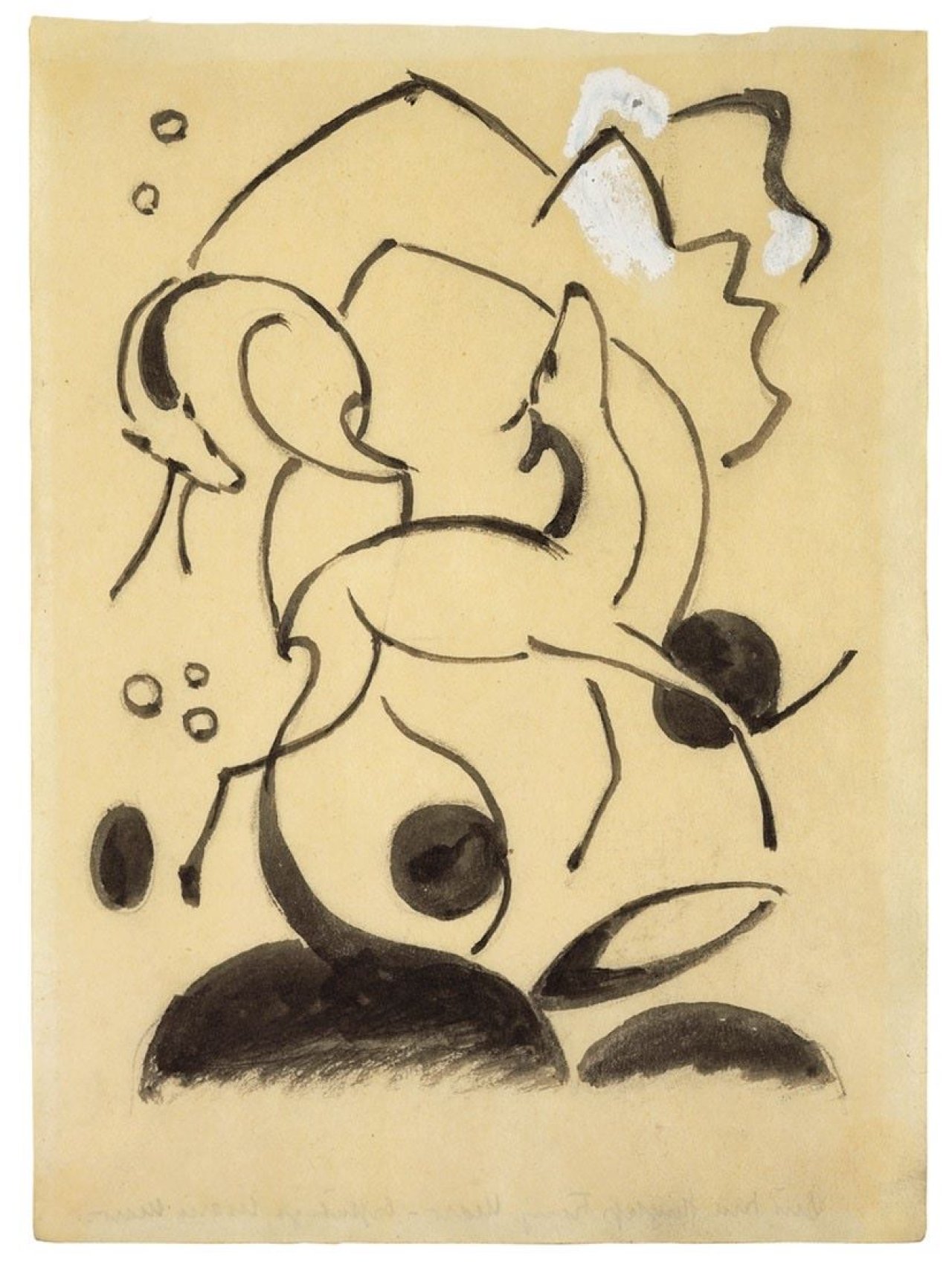 This picture shows the following artwork: Franz Marc. „Komposition mit zwei Rehen (Rehe)“. 1912.