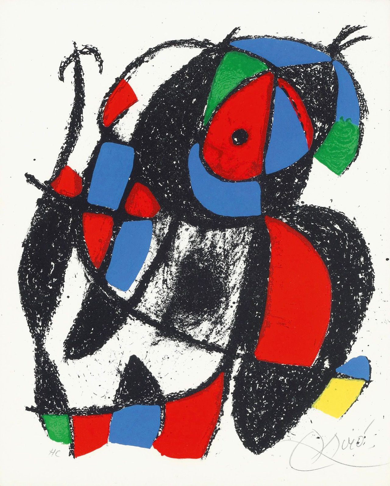 This picture shows the following artwork: Joan Miró. Untitled. 1975.