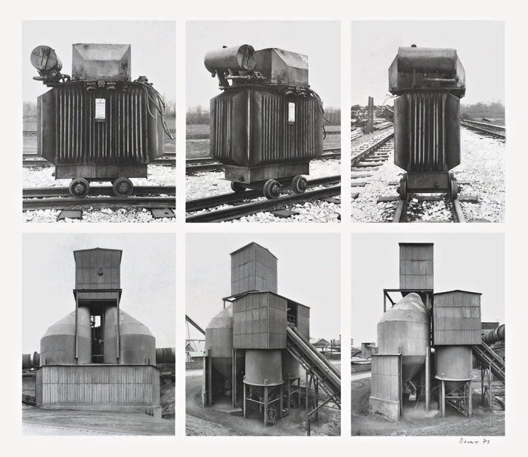 Auf diesem Bild ist das folgende Kunstwerk zu sehen: Bernd und Hilla Becher (Siegen 1931 - 2007 Rostock / Potsdam 1934 - 2015 Düsseldorf). „Transformator – Silo“. 1971.