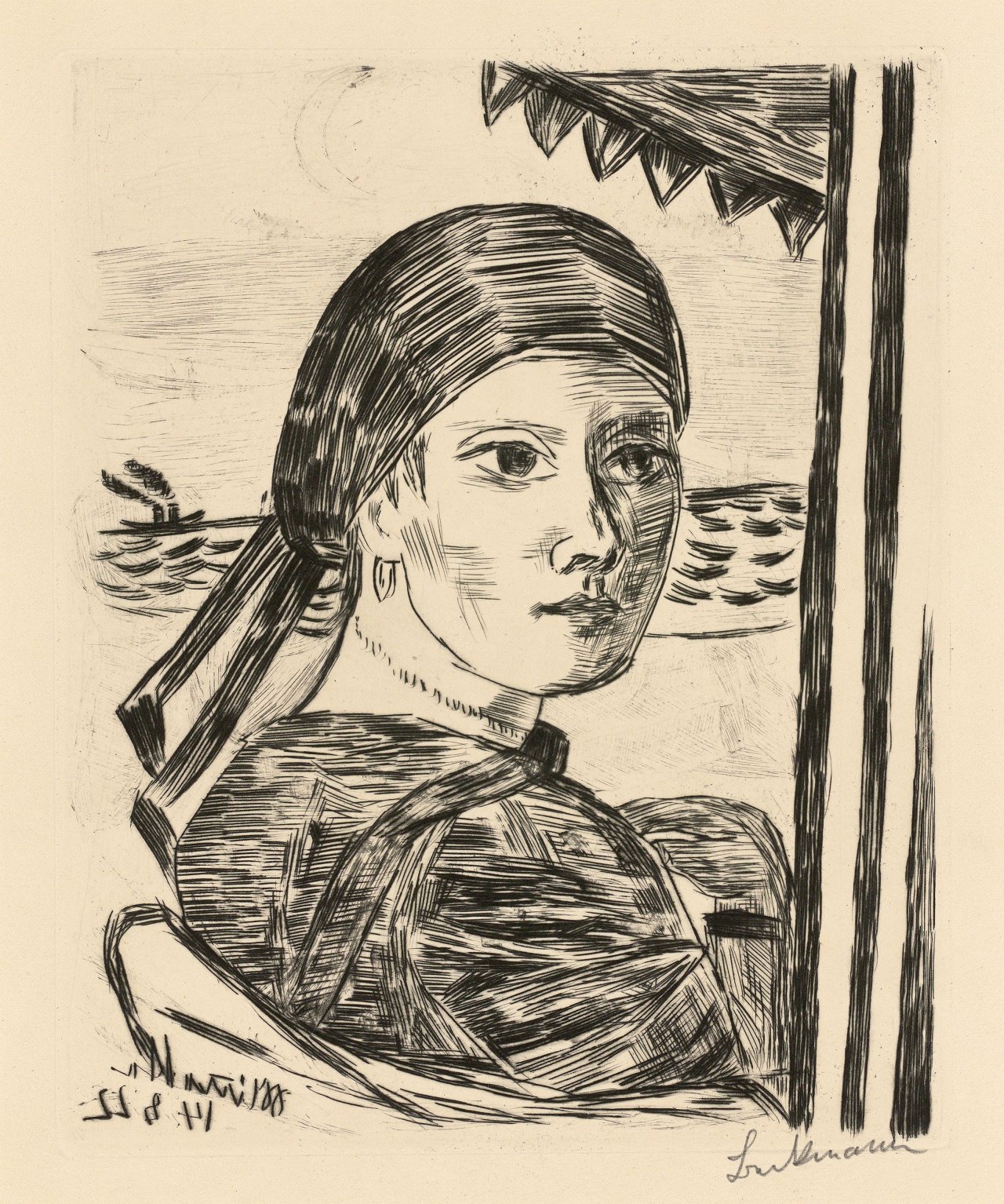 Auf diesem Bild ist das folgende Kunstwerk zu sehen: Max Beckmann. „Minette“. 1922.