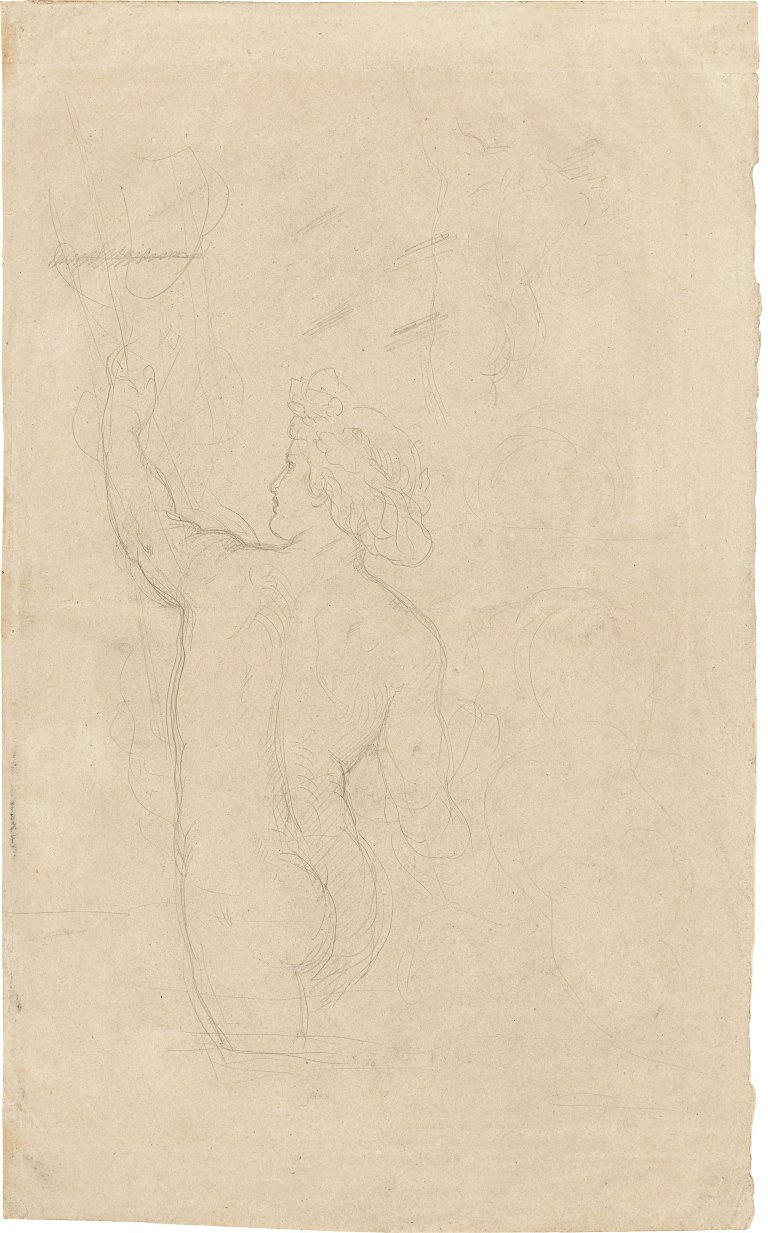 Auf diesem Bild ist das folgende Kunstwerk zu sehen: Moritz von Schwind. Der Neckar. Um 1842/43.