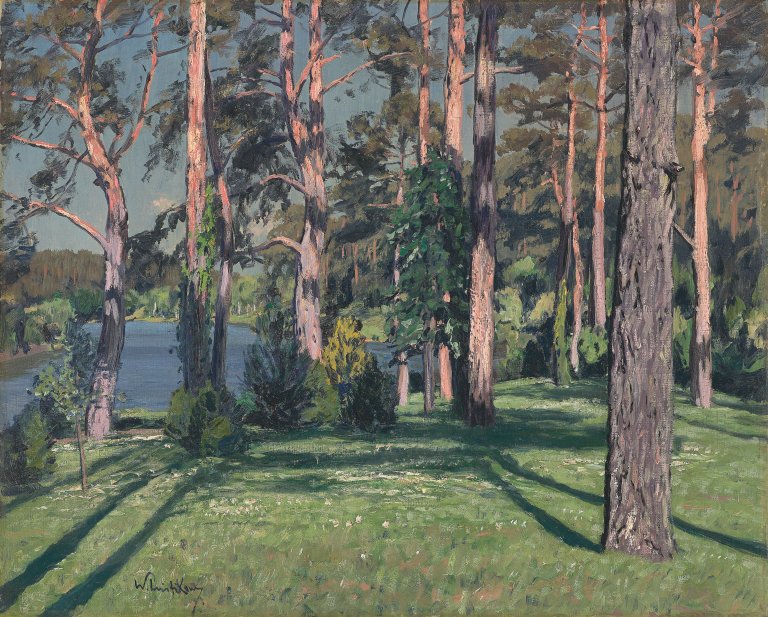 Auf diesem Bild ist das folgende Kunstwerk zu sehen: Walter Leistikow. Märkischer See. Um 1900.