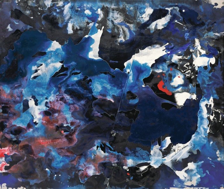 Auf diesem Bild ist das folgende Kunstwerk zu sehen: Fred Thieler. „o. Th. (R. th. III)“. 1989.
