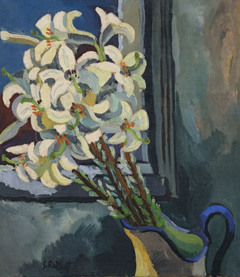 Auf diesem Bild ist das folgende Kunstwerk zu sehen: Karl Schmidt-Rottluff. „Lilien“. 1931.