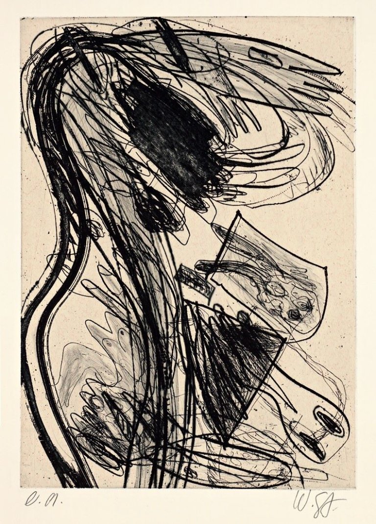 Auf diesem Bild ist das folgende Kunstwerk zu sehen: Walter Stöhrer. Ohne Titel. 1989.