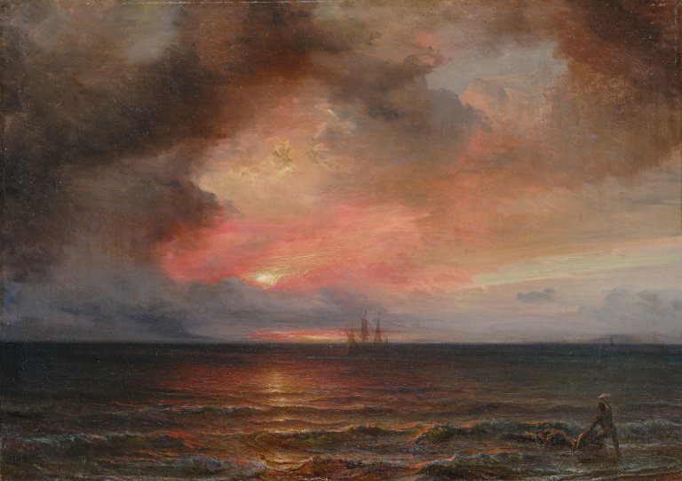 Auf diesem Bild ist das folgende Kunstwerk zu sehen: Théodore Gudin. Das Trugbild. 1872.
