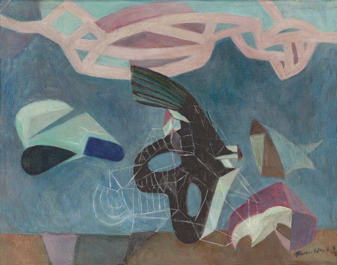 Catalog image of „Im Käfig“. 1947