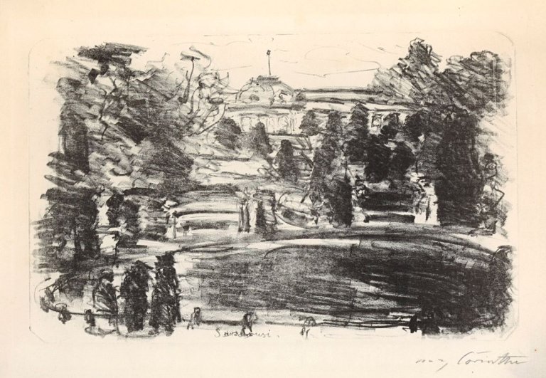 This picture shows the following artwork: Lovis Corinth. „Sanssouci“. 1916.