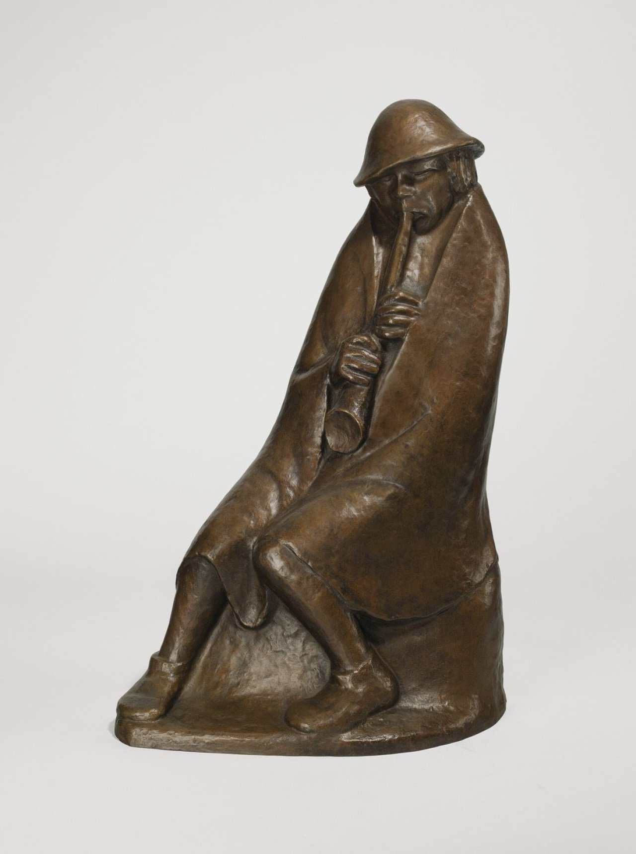 Auf diesem Bild ist das folgende Kunstwerk zu sehen: Ernst Barlach. „Der Flötenbläser“. 1936.