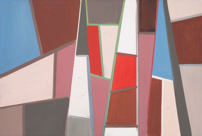 Auf diesem Bild ist das folgende Kunstwerk zu sehen: Thomas Scheibitz. „Wandbild I“. 1997.