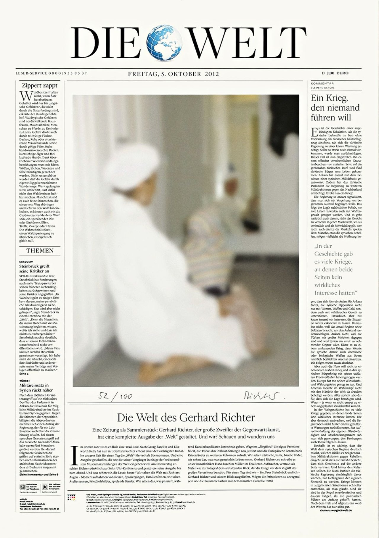 Auf diesem Bild ist das folgende Kunstwerk zu sehen: Gerhard Richter. „Die Welt des Gerhard Richter“. 2012.