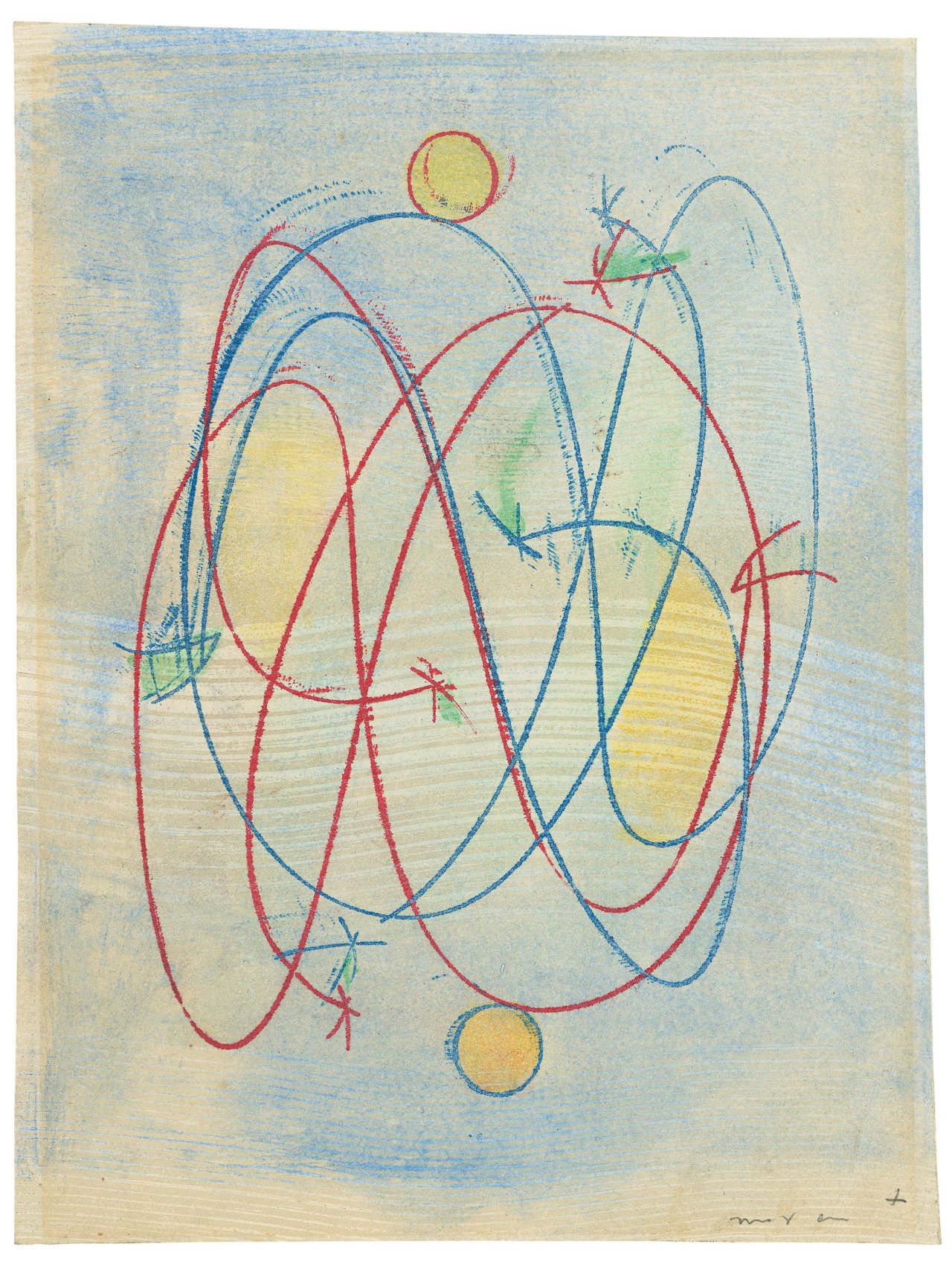 Auf diesem Bild ist das folgende Kunstwerk zu sehen: Max Ernst. Ohne Titel. Um 1970.