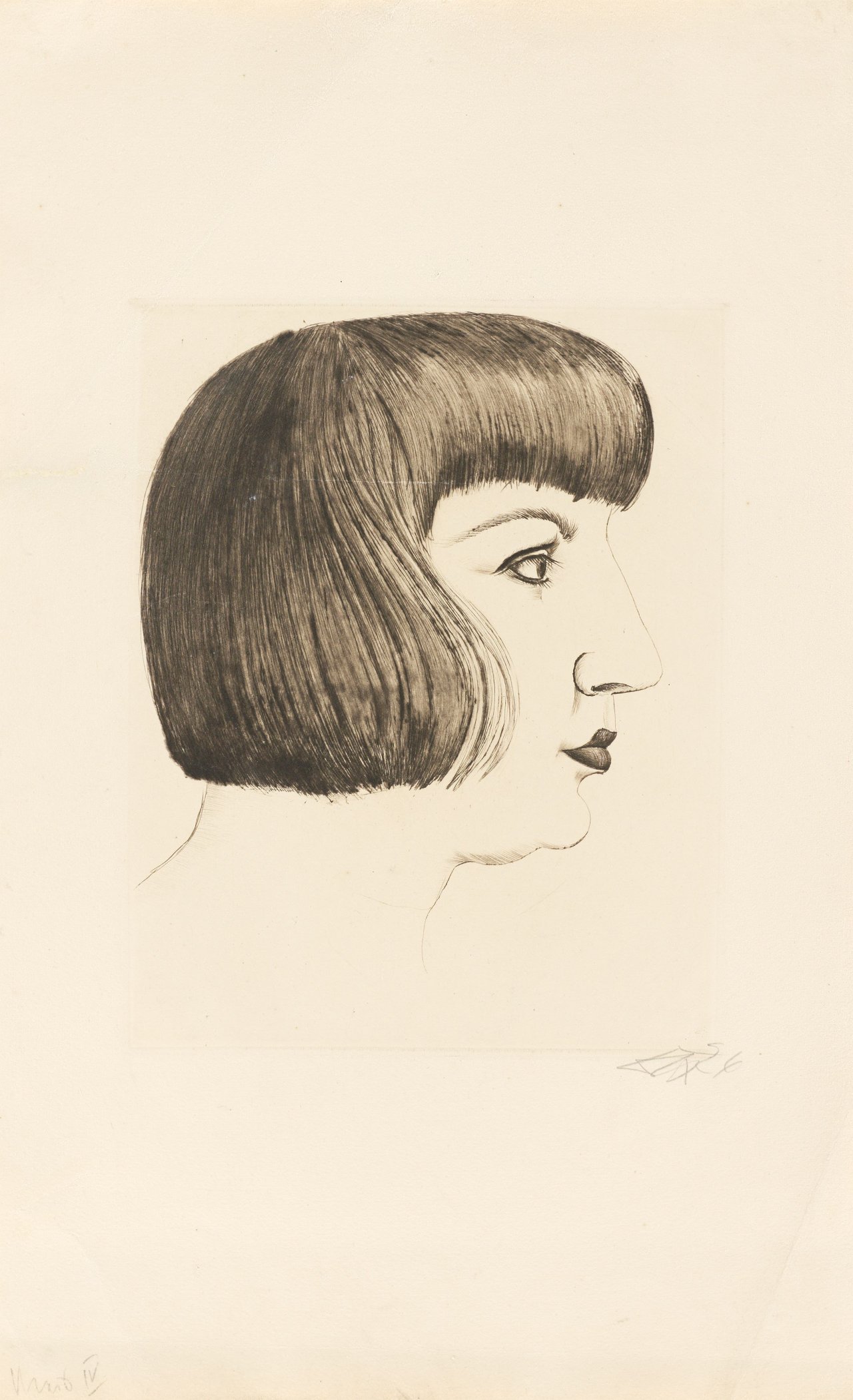 Auf diesem Bild ist das folgende Kunstwerk zu sehen: Otto Dix. „Mutzli (Bildnis Frau Dix)“. 1924.