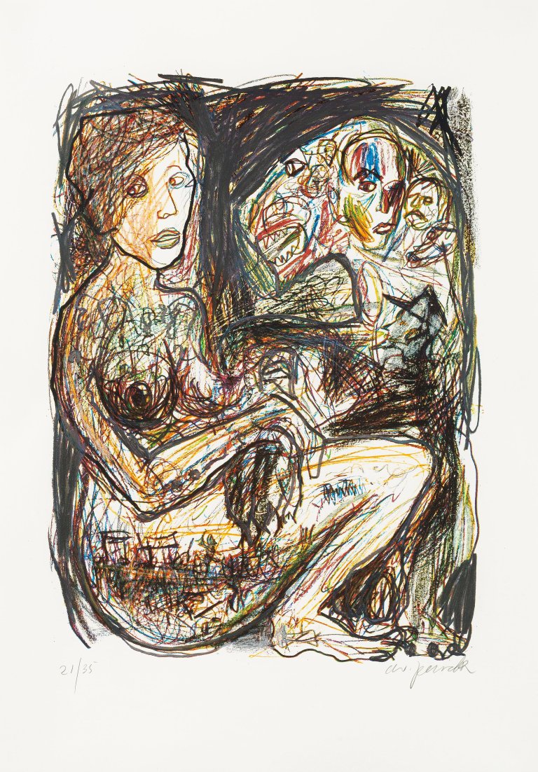 Auf diesem Bild ist das folgende Kunstwerk zu sehen: A.R. Penck. Ohne Titel.