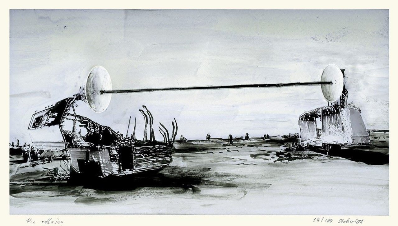 Auf diesem Bild ist das folgende Kunstwerk zu sehen: Dirk Skreber. „The Collusion“. 2007.