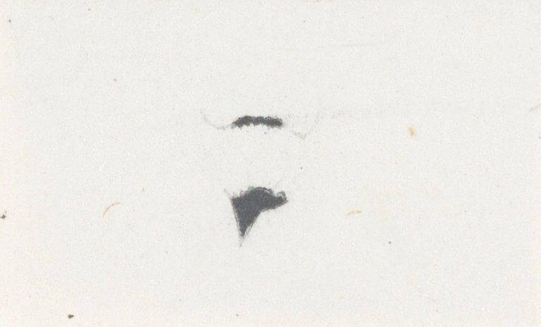 This picture shows the following artwork: Marcel Duchamp. „Moustache et barbe de L.H.O.O.Q.“. 1941.