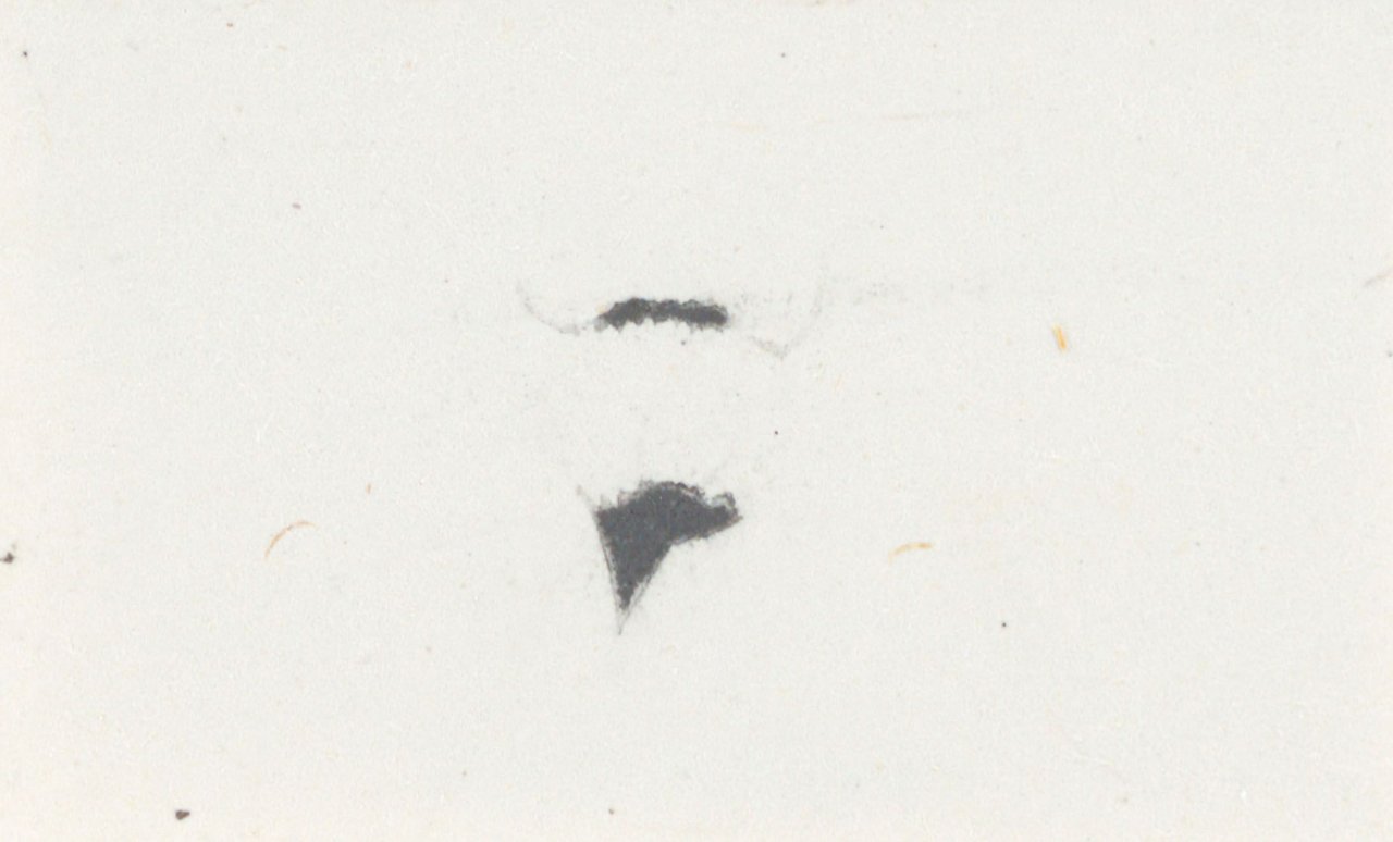 This picture shows the following artwork: Marcel Duchamp. „Moustache et barbe de L.H.O.O.Q.“. 1941.
