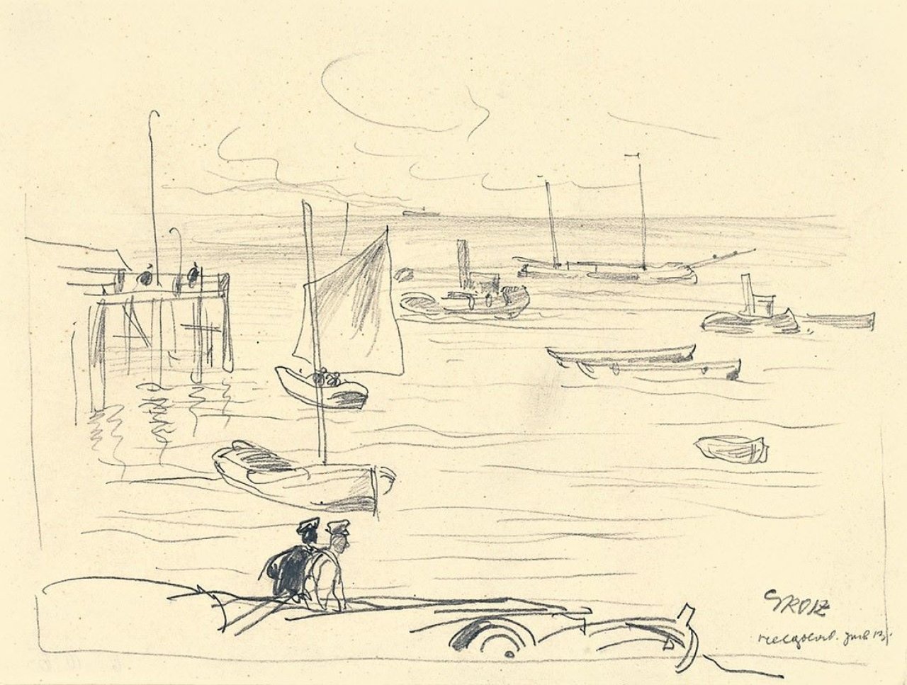 This picture shows the following artwork: Emil Nolde. „Rote Mohn-Blüten“. Circa 1935/40.